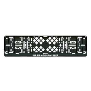 Kennzeichenhalter Klicker mit Textleiste