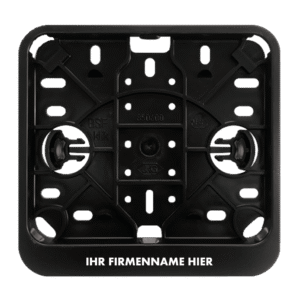 Kennzeichenhalter für Roller quadratisch 14x12 mit Textleiste