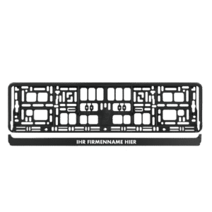 Kennzeichenhalter mit abnehmbarer PP-Platte