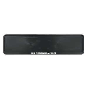 Auflege-Kennzeichenhalter mit Textleiste